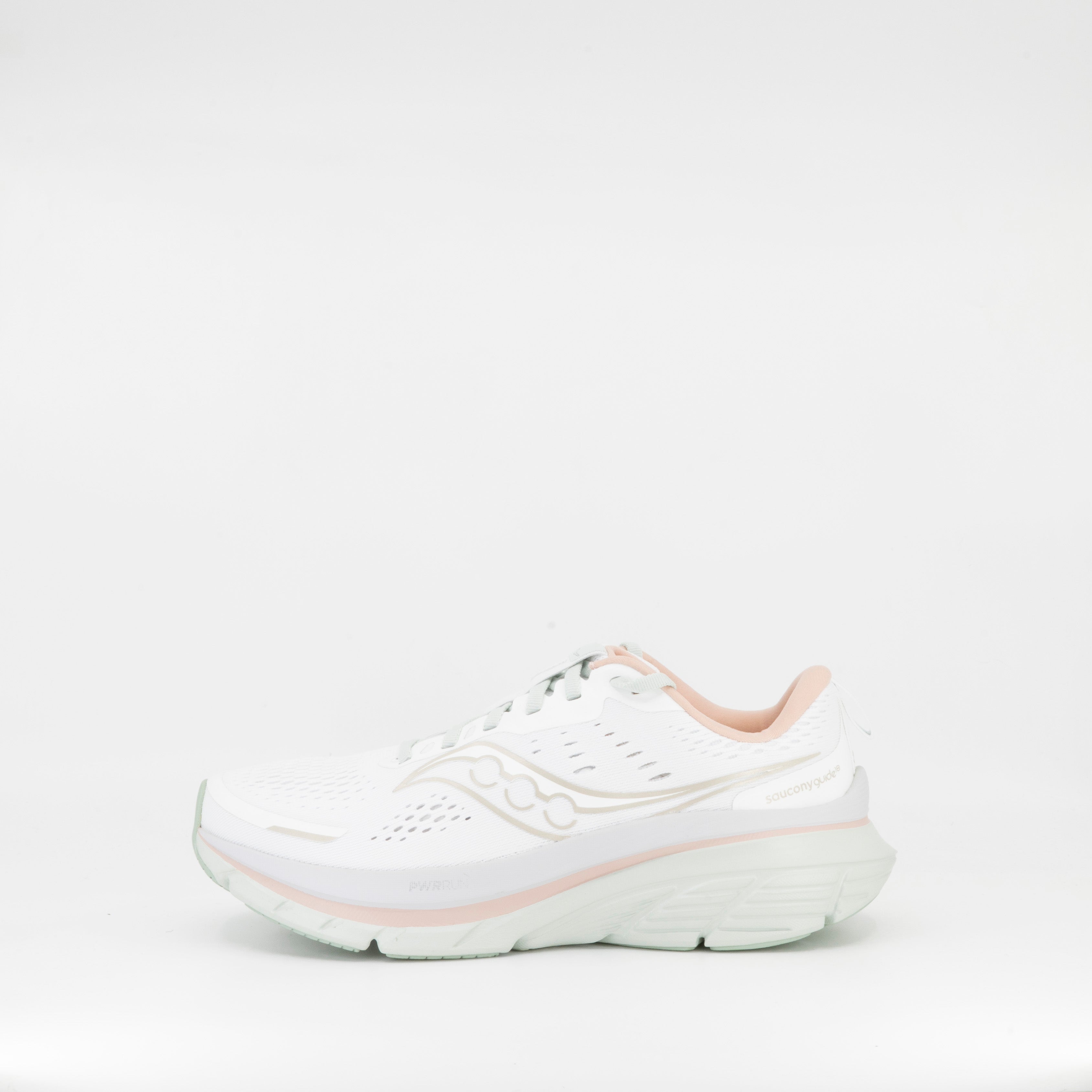 Saucony Guide 18 (B Standard) Womens White/Mist - Frontrunner Colombo