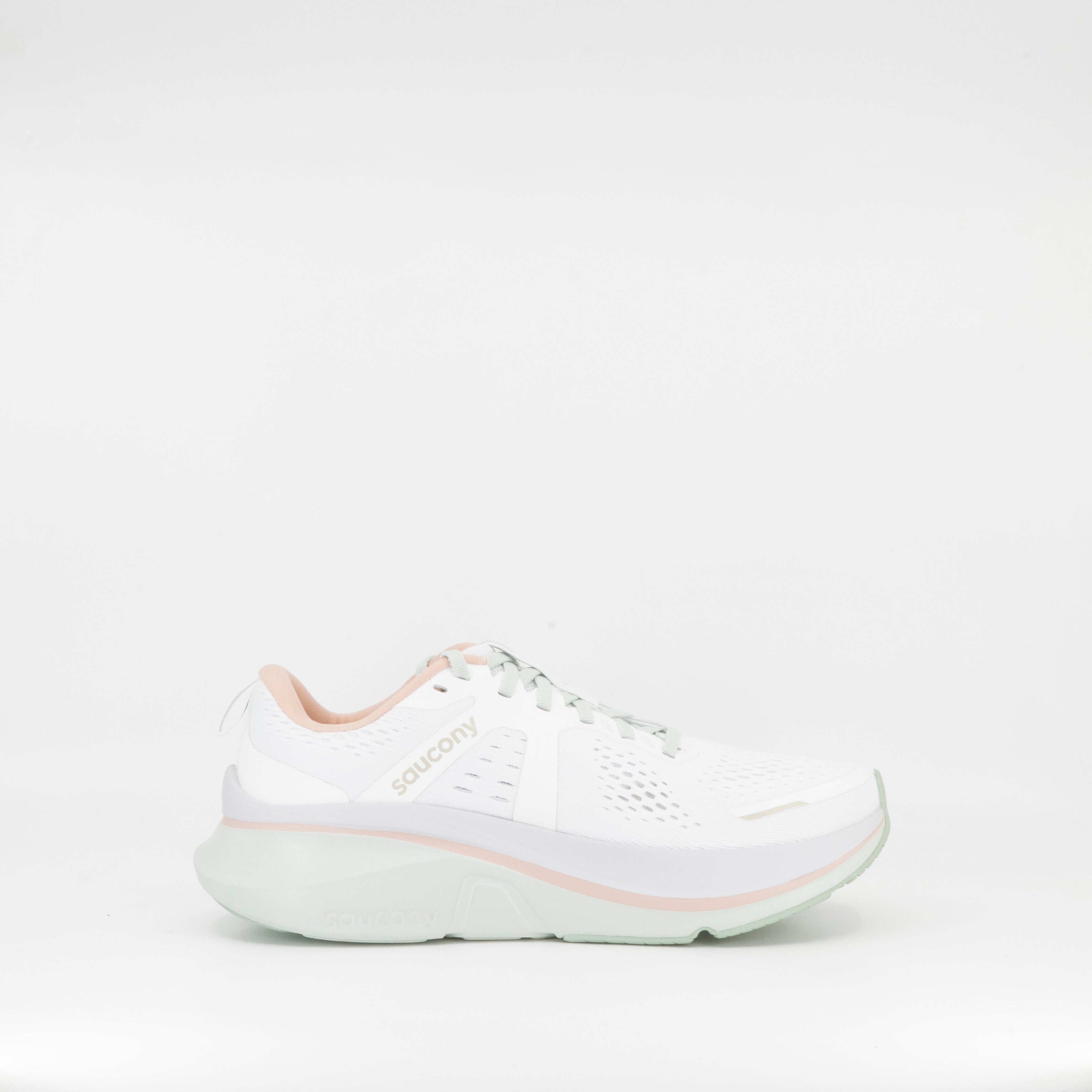 Saucony Guide 18 (B Standard) Womens White/Mist - Frontrunner Colombo