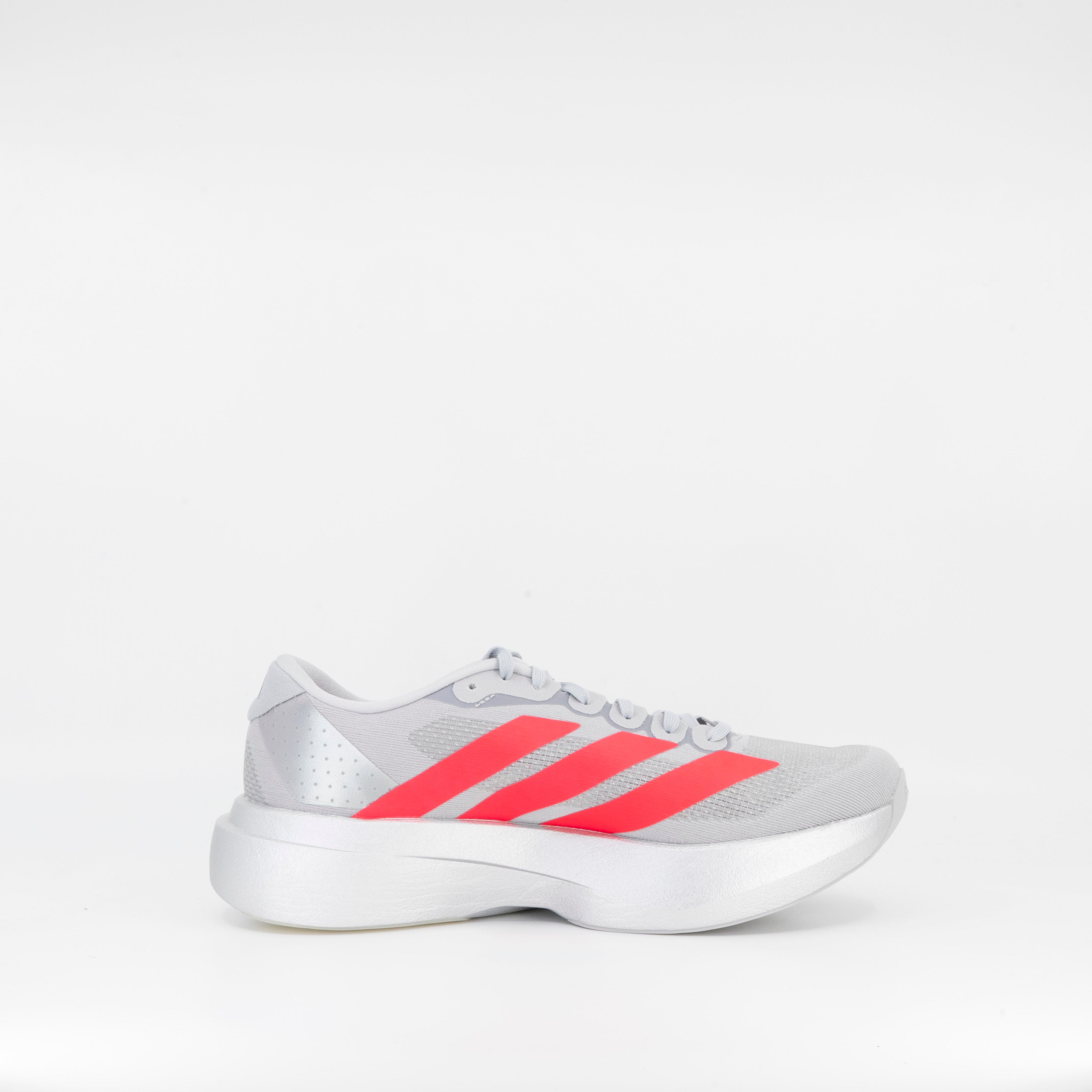 Adidas Adizero Evo SL (B Standard) Womens Silver/Red - Frontrunner Colombo