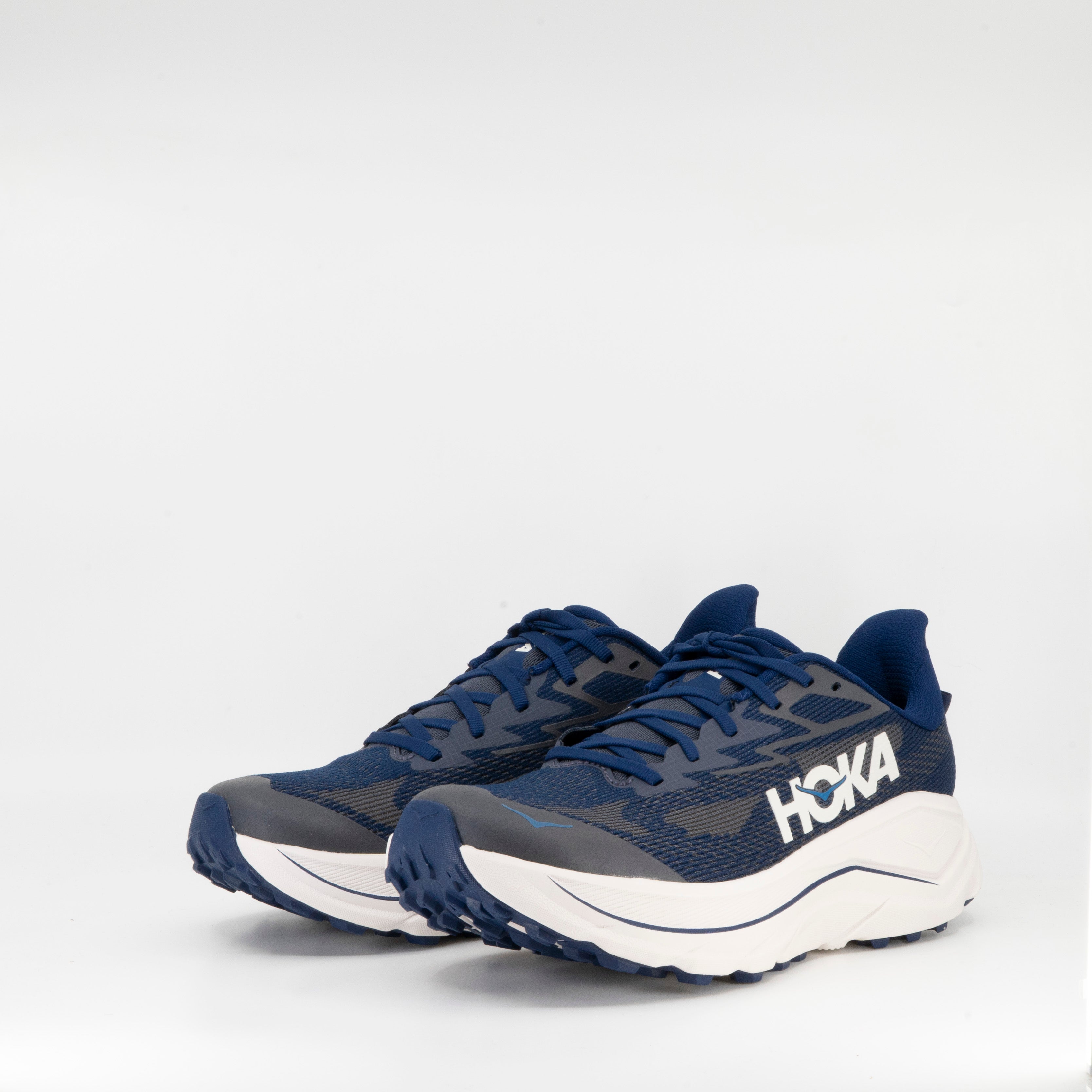 Hoka Challenger 8 (2E Wide) Mens Midnight blue/Grout - Frontrunner Colombo