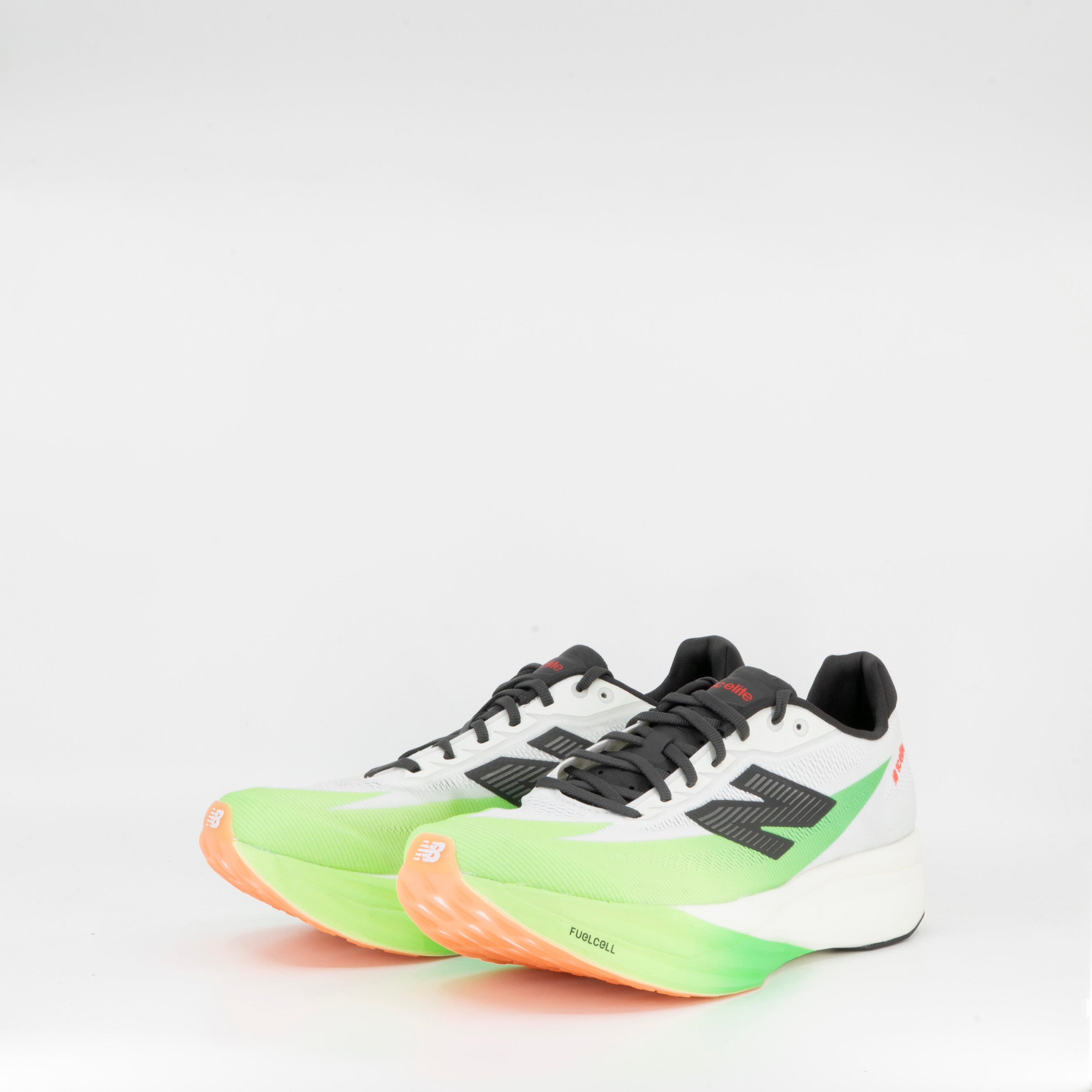 New Balance Fuelcell Supercomp Elite V 5 (D Standard) Mens White with Mint Flash and Lime Leaf