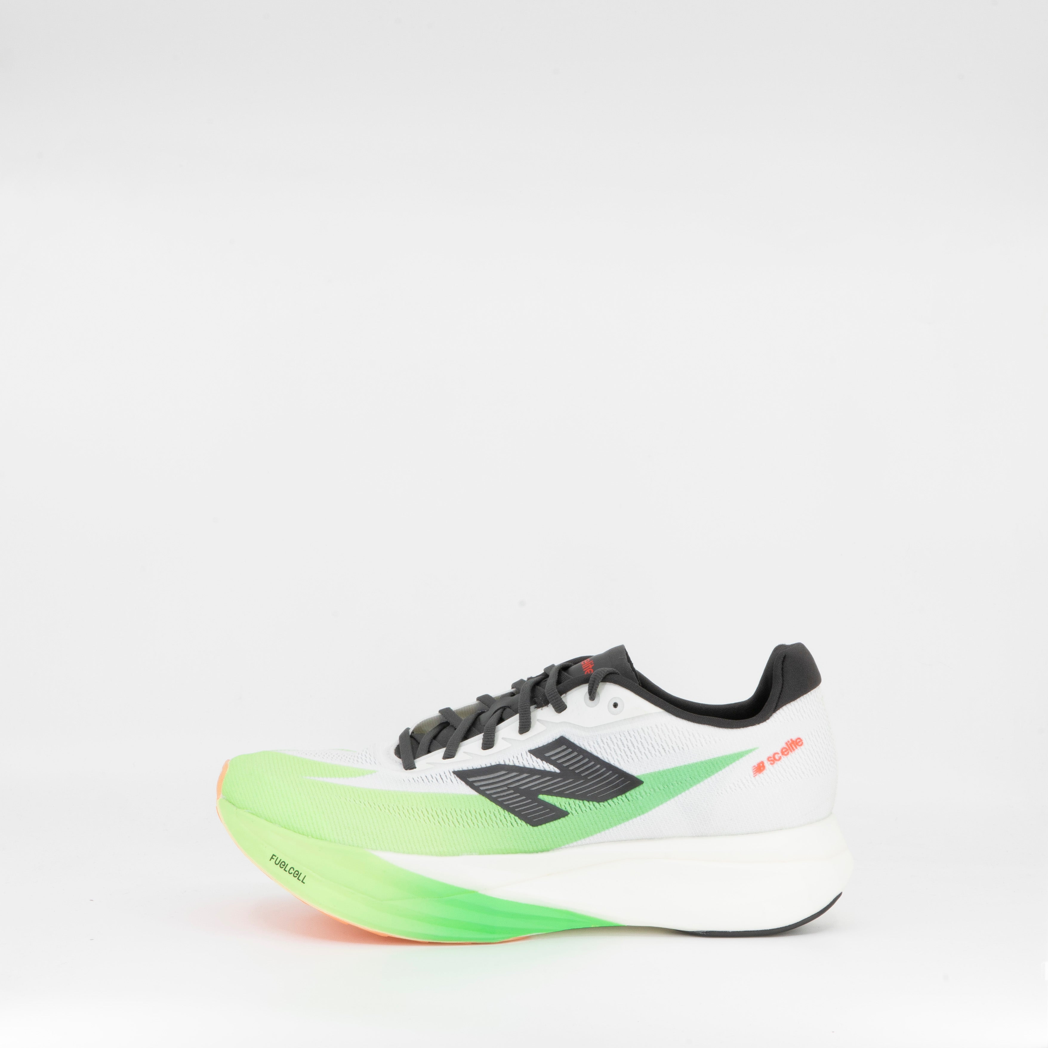 New Balance Fuelcell Supercomp Elite v5 (B Standard) Womens White with Mint Flash and Lime Leaf