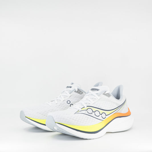 Saucony Endorphin Speed 5 (B Standard) Womens White/Citron - Frontrunner Colombo