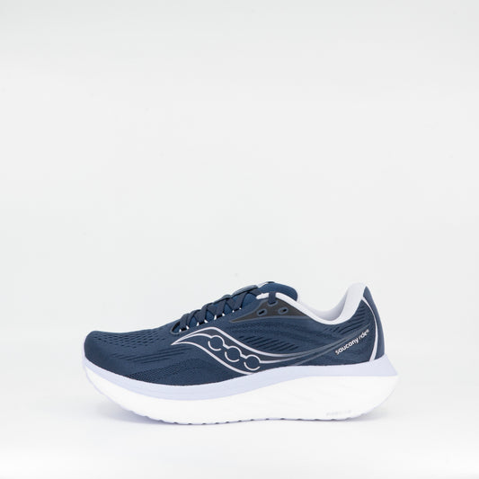 Saucony Ride 18 (B Standard) Womens Navy/Aster - Frontrunner Colombo