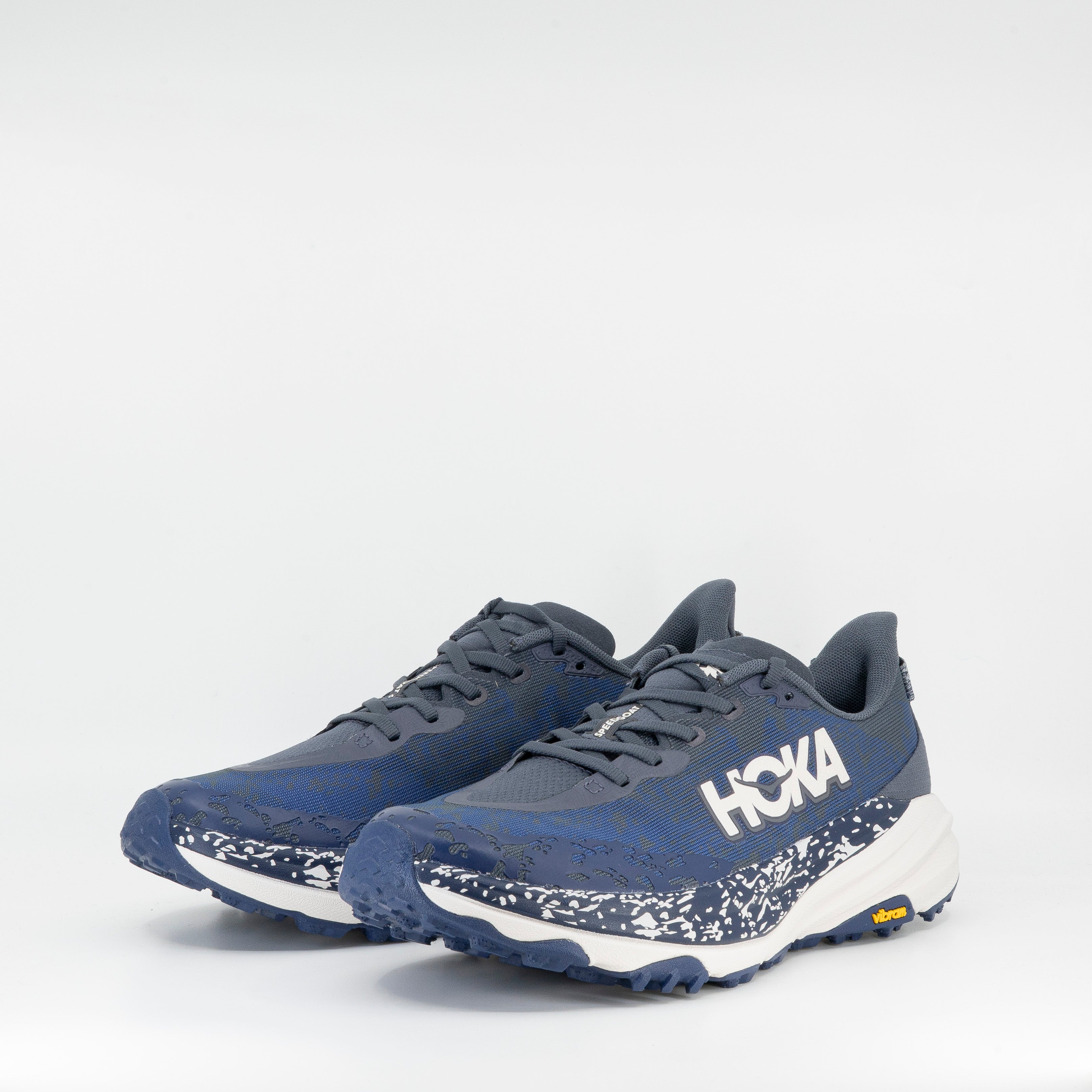 Hoka Speedgoat 6 (2E Wide) Mens Charcoal Grey/Midnight Blue