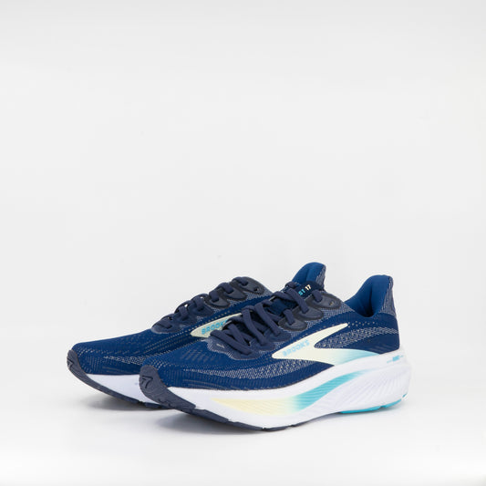 Brooks Ghost 17 (D Wide) Womens Navy/Green/Turquoise - Frontrunner Colombo