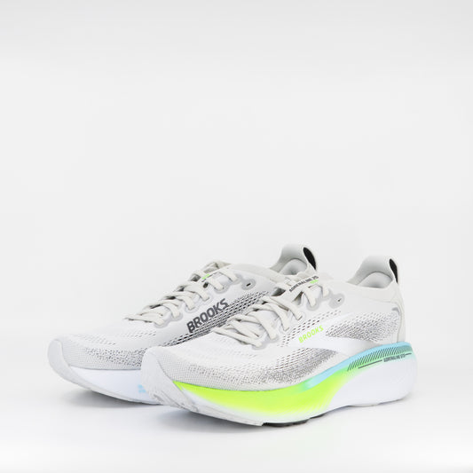 Brooks Adrenaline GTS 25 (D Standard) Mens Oyster/Green Gecko/Blue - Frontrunner Colombo