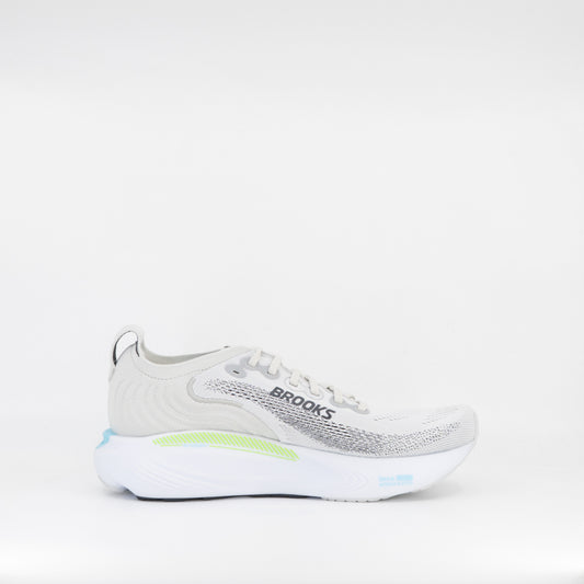 Brooks Adrenaline GTS 25 (D Standard) Mens Oyster/Green Gecko/Blue - Frontrunner Colombo