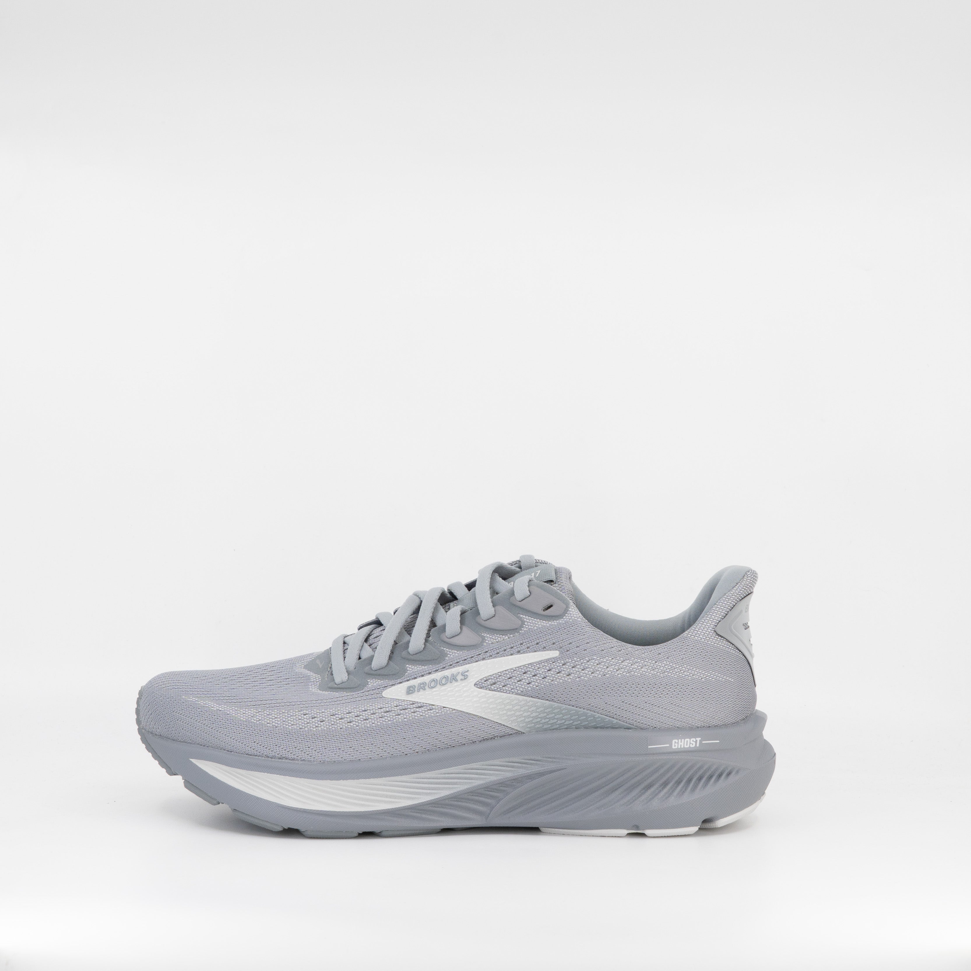 Brooks Ghost 17 (2E Wide) Mens Primer Gray/Oyster Mushroom - Frontrunner Colombo