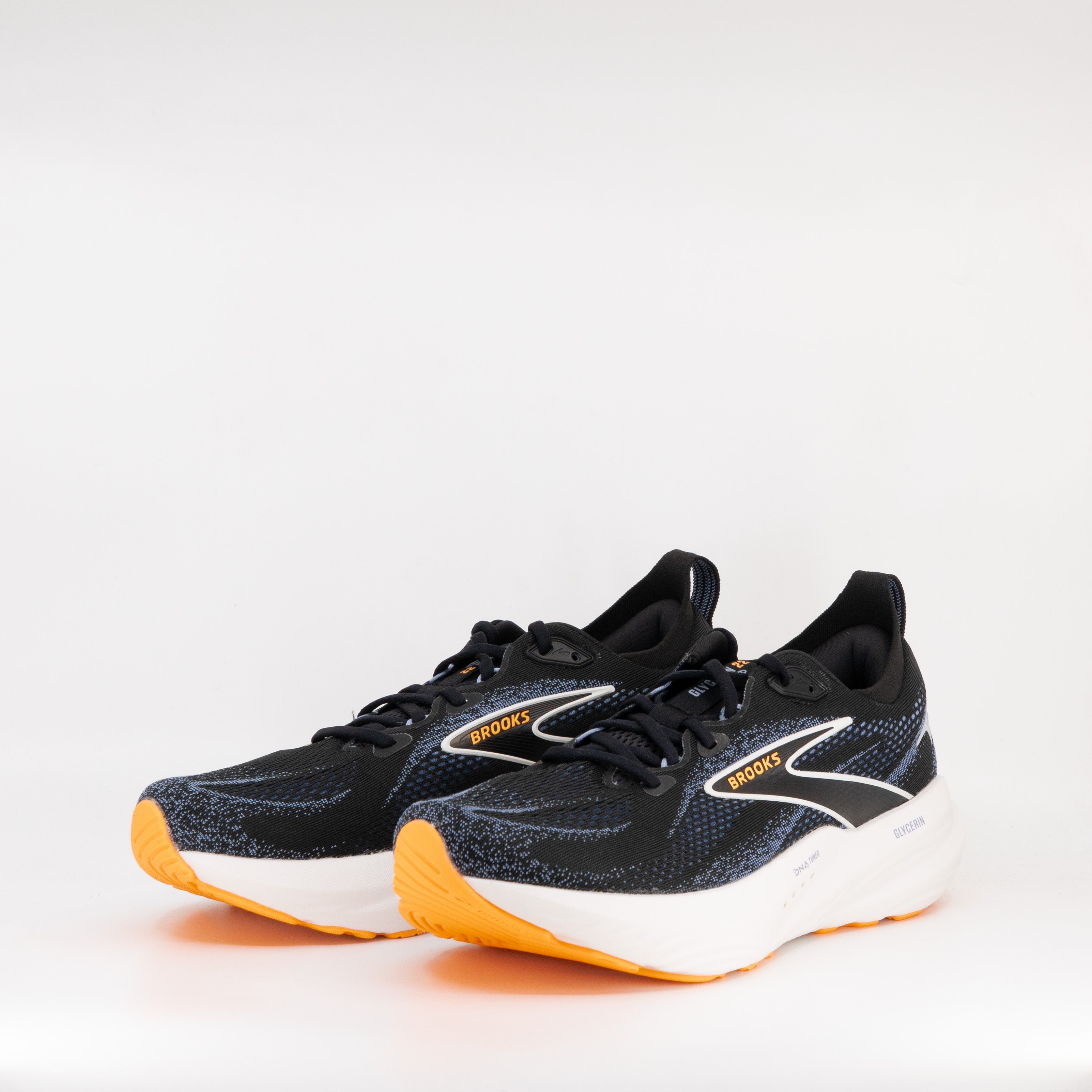 Brooks Glycerin 22 (D Standard) Mens Black/Country Blue/ Orannge Pop - Frontrunner Colombo