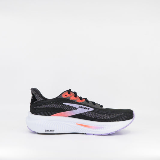 Brooks Ghost 17 (B Standard) Womens Black/Purple/Coral - Frontrunner Colombo