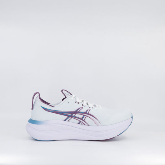 Asics Gel-Nimbus 28 (D Wide) Womens Arctic Blue/ Velvet Purple - Frontrunner Colombo