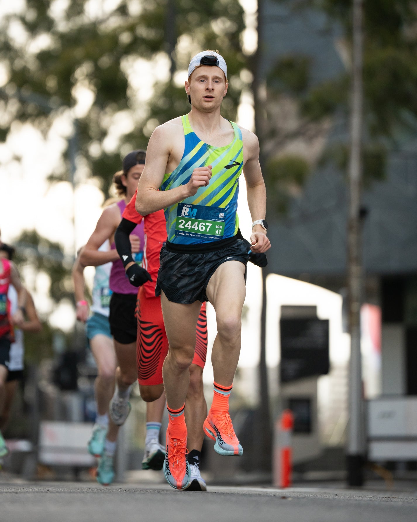 SHYU Racing Half Crew - Coral/Sky/Black - Frontrunner Colombo