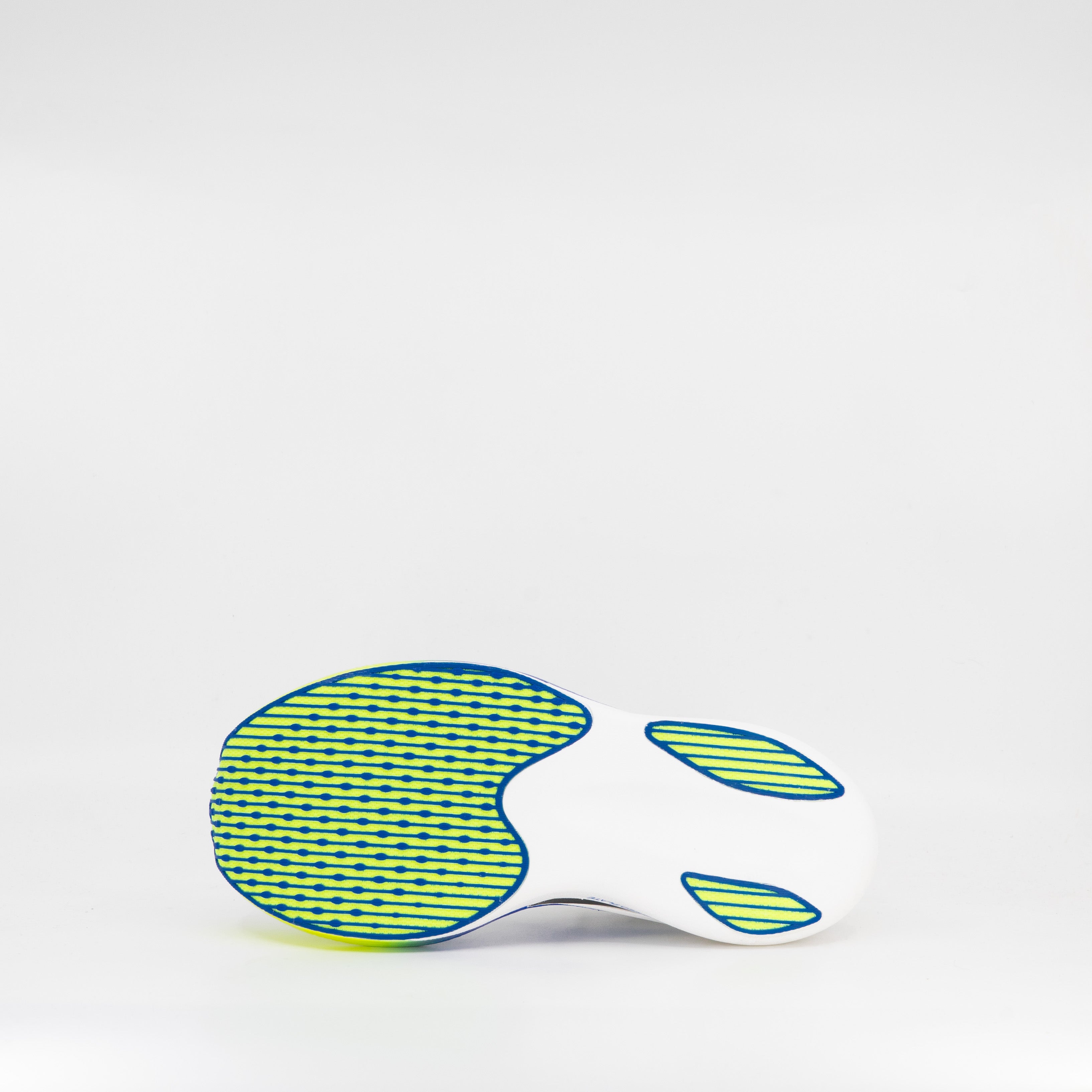 Mizuno Hyperwarp Pure (D Width) Unisex White/ Lightning Yellow/ Dazzling Blue - Frontrunner Colombo