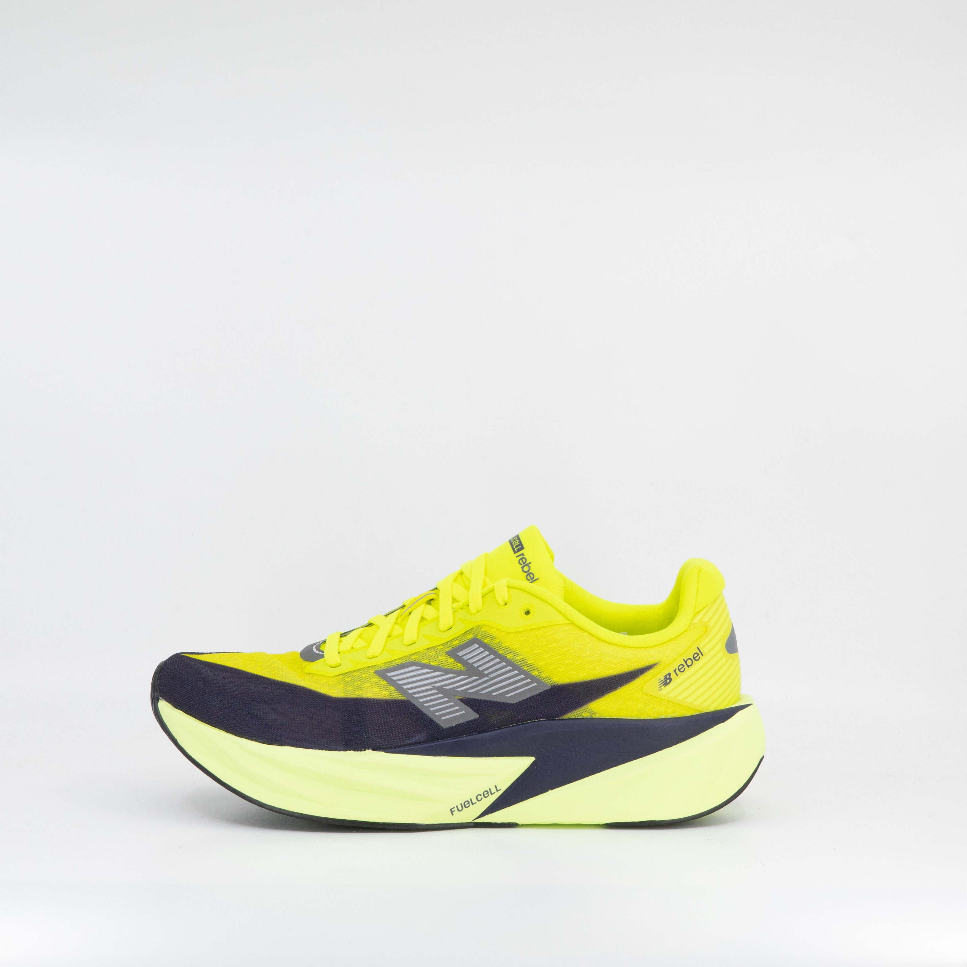 New Balance FuelCell Rebel v 5 (B Standard) Womens Alkaline Green/Boysenberry/Dark Silver Metallic - Frontrunner Colombo