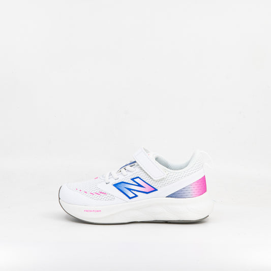 New Balance 625 Hook & Loop Kids White Pink Blue - Frontrunner Colombo