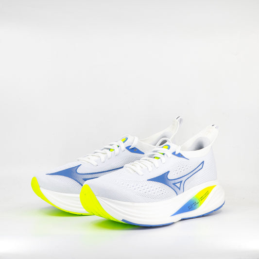 Mizuno Neo Zen 2 (B Standard) Womens White/Ultramarine/Lightning Yellow - Frontrunner Colombo