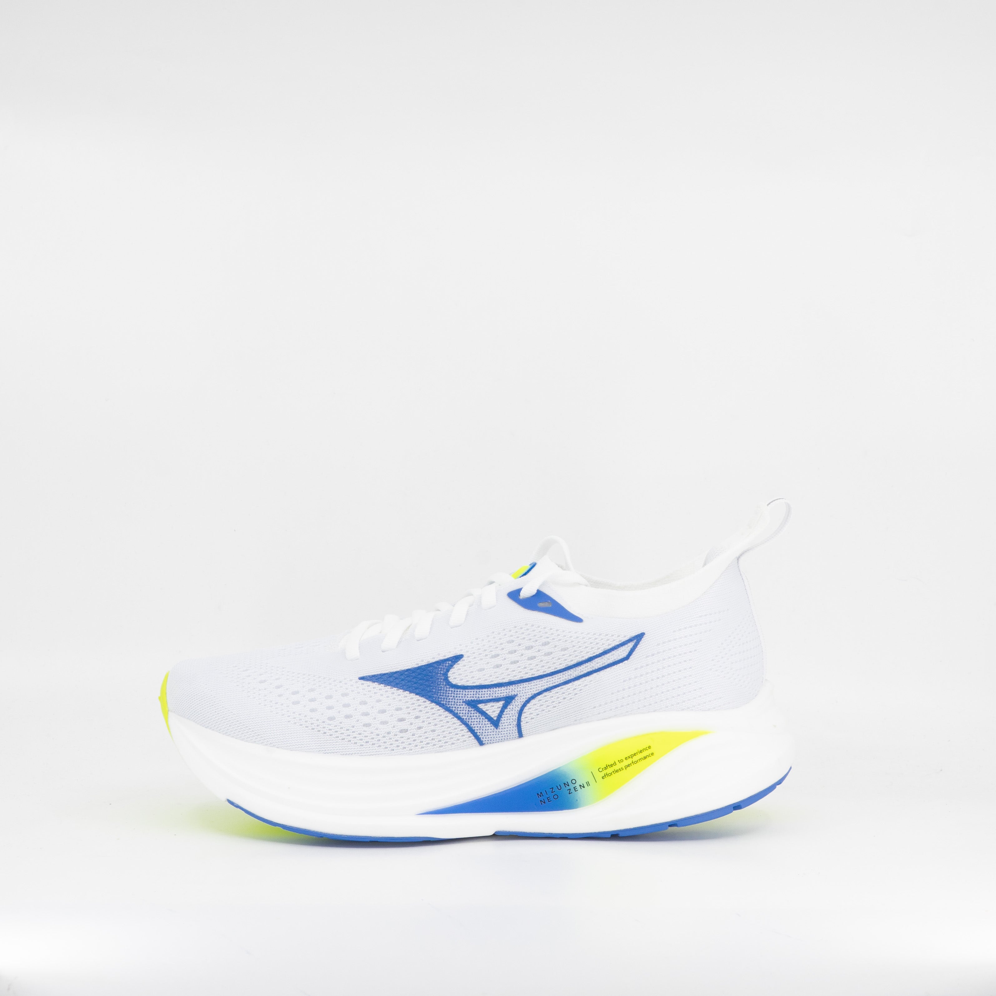 Mizuno Neo Zen 2 (B Standard) Womens White/Ultramarine/Lightning Yellow - Frontrunner Colombo