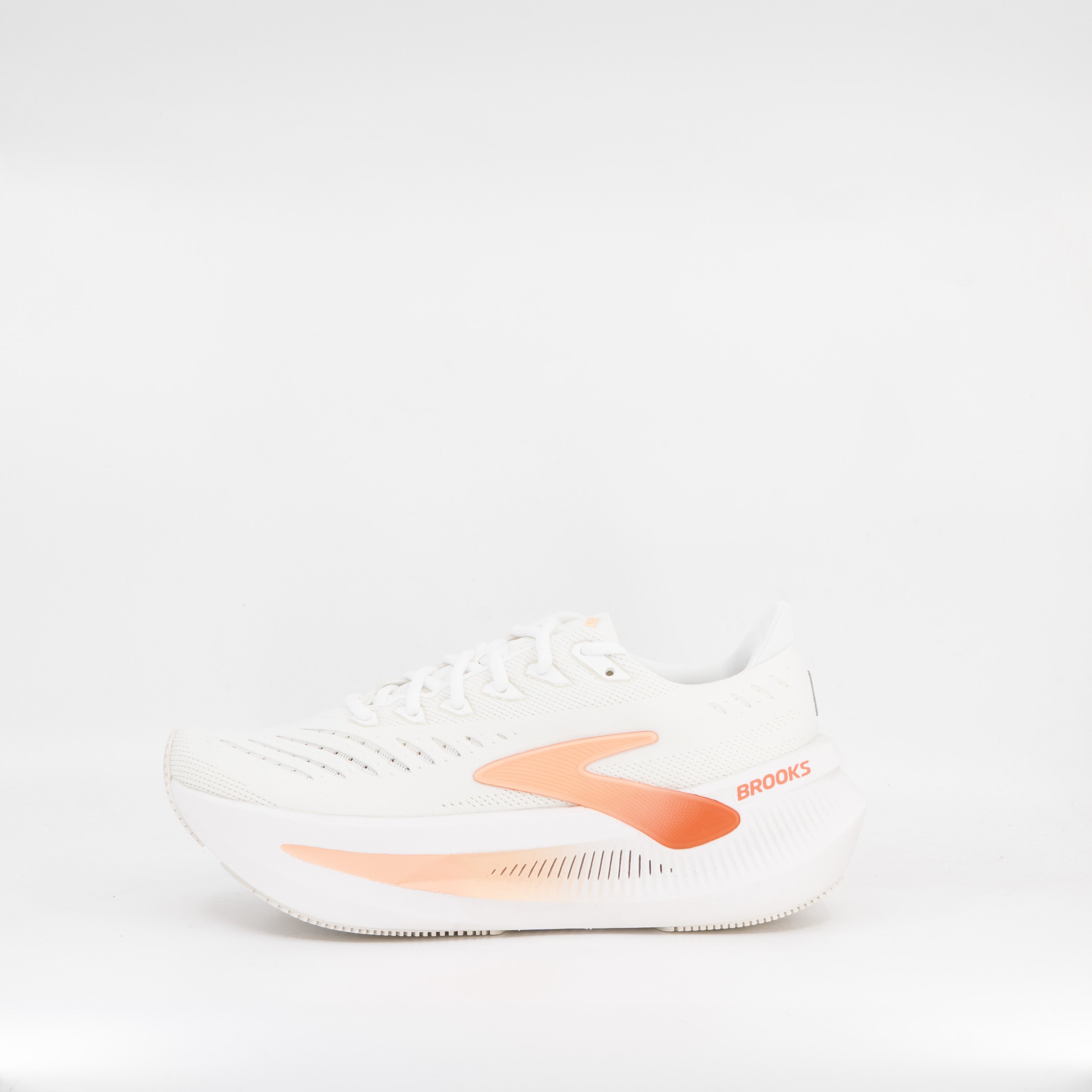 Brooks Glycerin Max 2 (B Standard) Womens White/Coral/Peach - Frontrunner Colombo