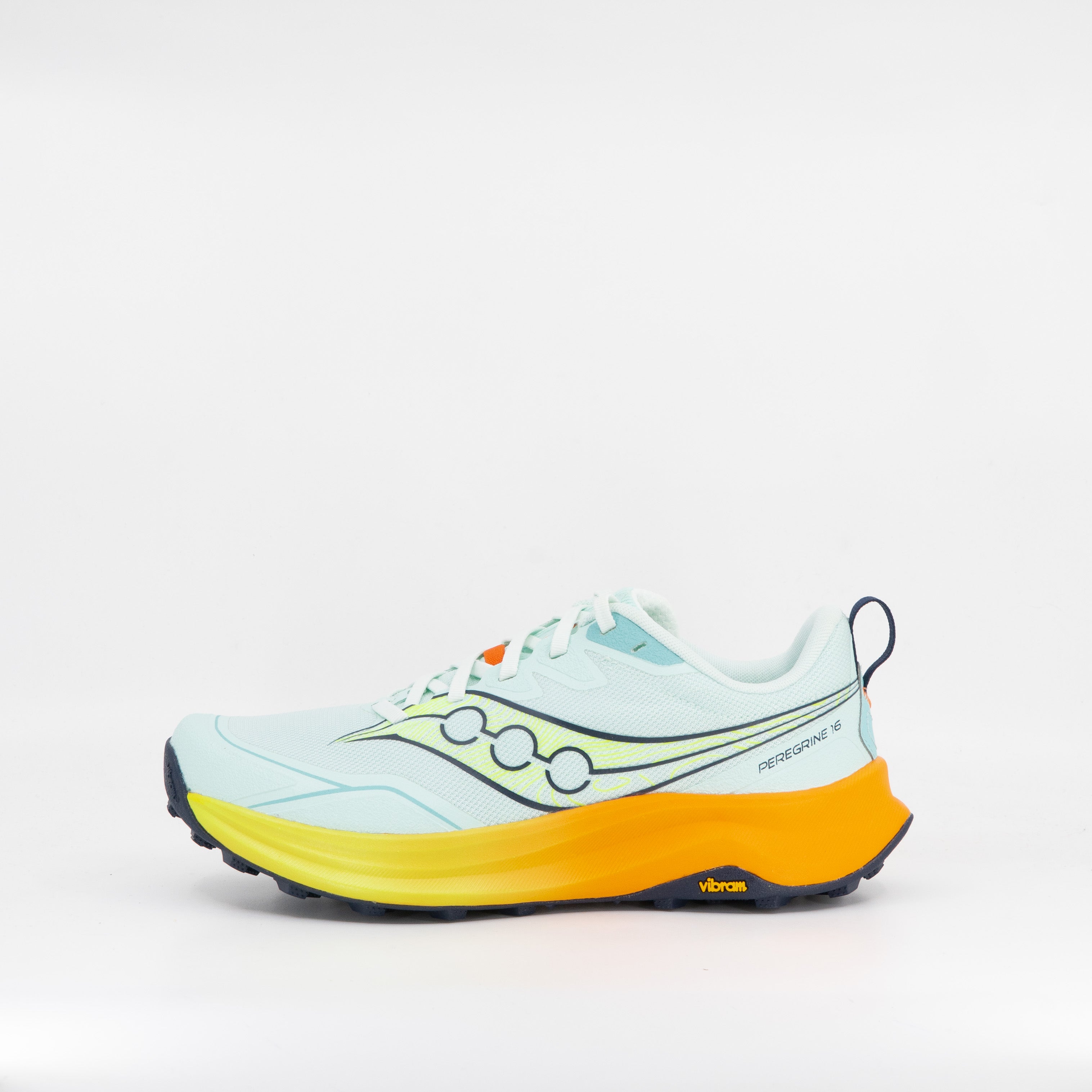 Saucony Peregrine 16 (B Standard) Womens Aqua/Citron - Frontrunner Colombo