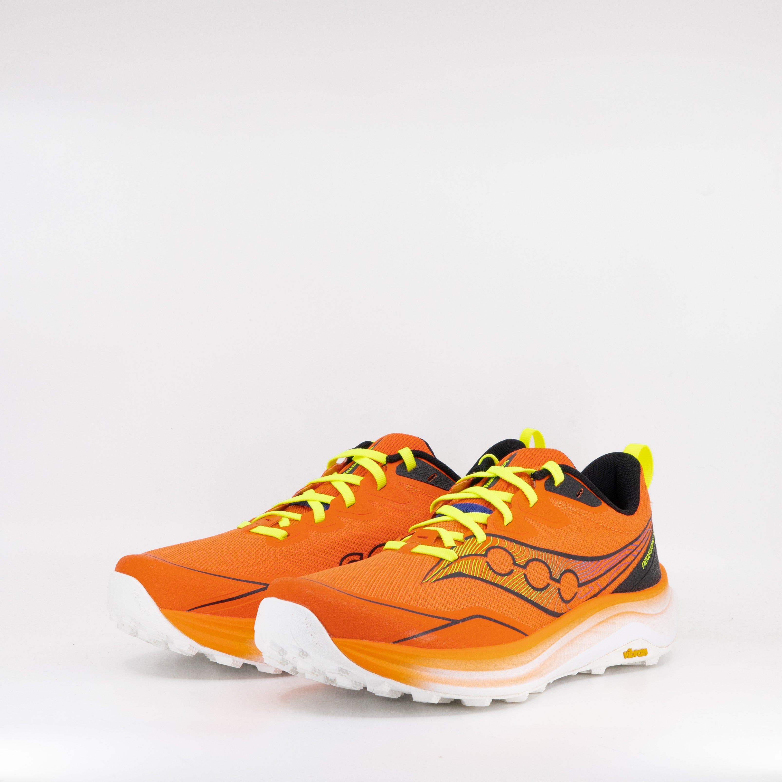 Saucony Peregrine 16 (D Standard) Mens Fire/Black - Frontrunner Colombo