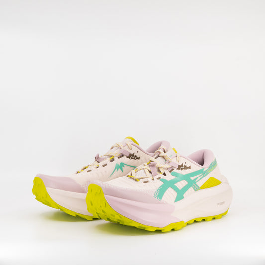 Asics Trabuco Max 5 (B Standard) Womens Mineral Beige/Aurora Green - Frontrunner Colombo