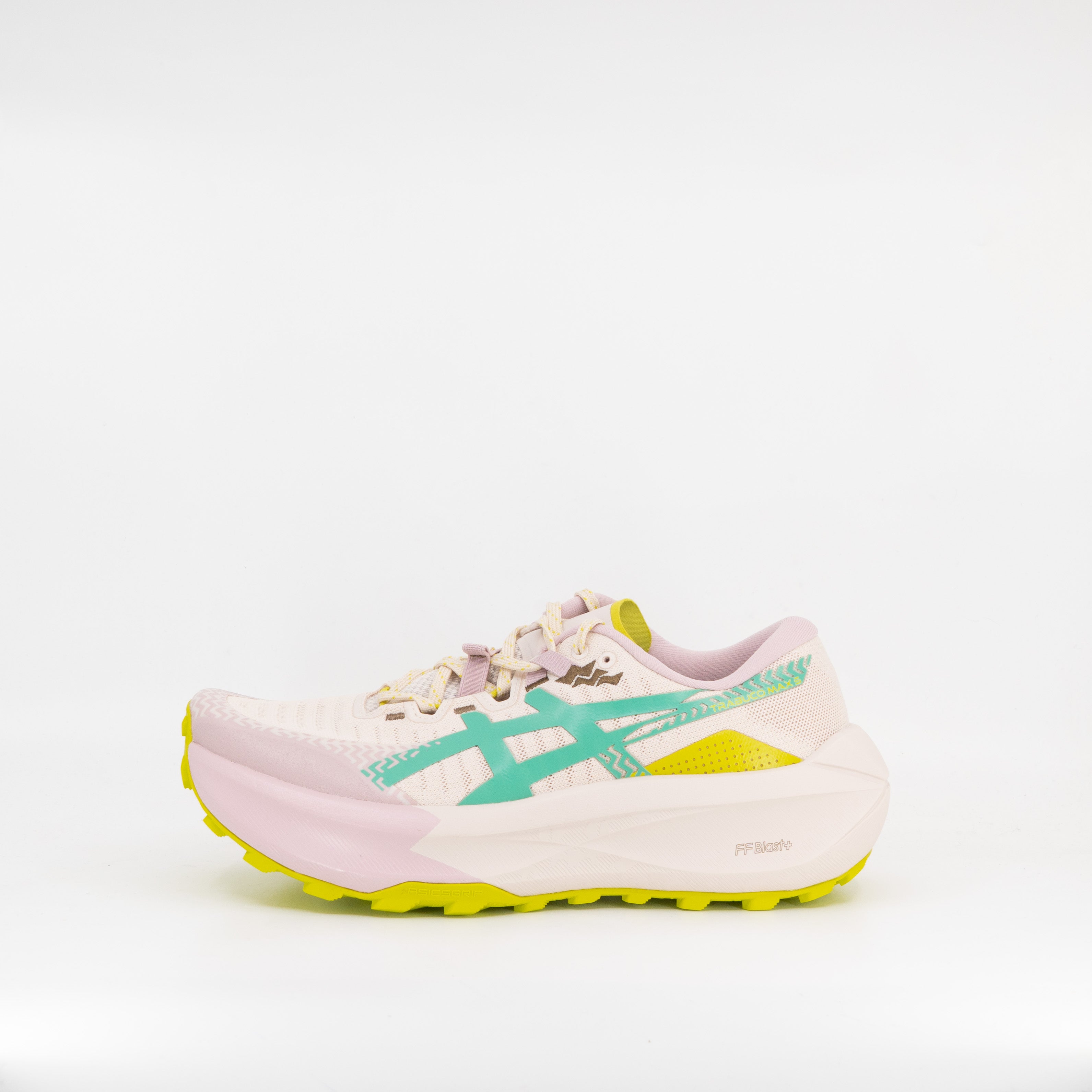 Asics Trabuco Max 5 (B Standard) Womens Mineral Beige/Aurora Green - Frontrunner Colombo