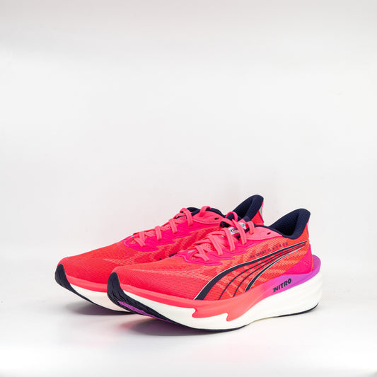 Puma Deviate Nitro 4 Hyrox (D Standard) Mens White/Electric Orchid/Pink - Frontrunner Colombo