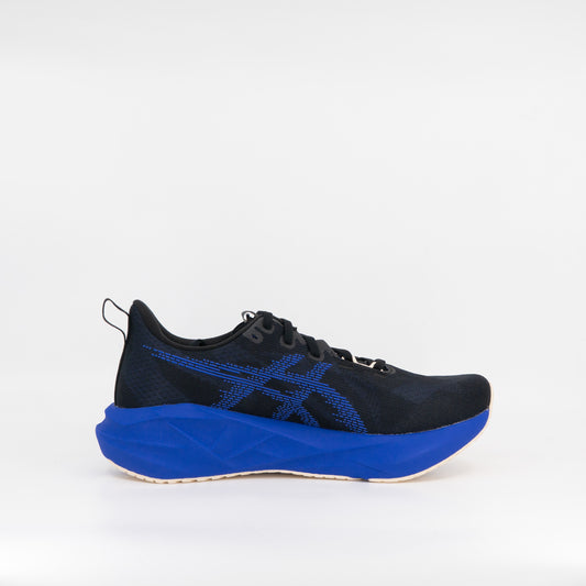 Asics Novablast 5 (2E Wide) Mens Black/Cobalt Burst - Frontrunner Colombo