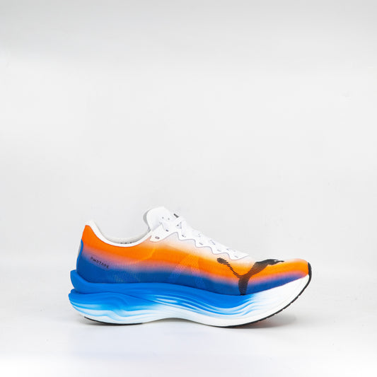 Puma Deviate Nitro Elite 3 Ekiden (B Standard) Womens White-Heat Fire-Black - Frontrunner Colombo