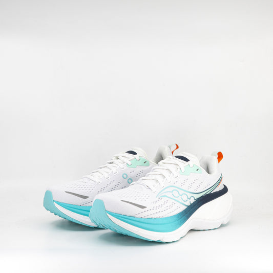 Saucony Hurricane 25 (B Standard) Womens White/Navy - Frontrunner Colombo