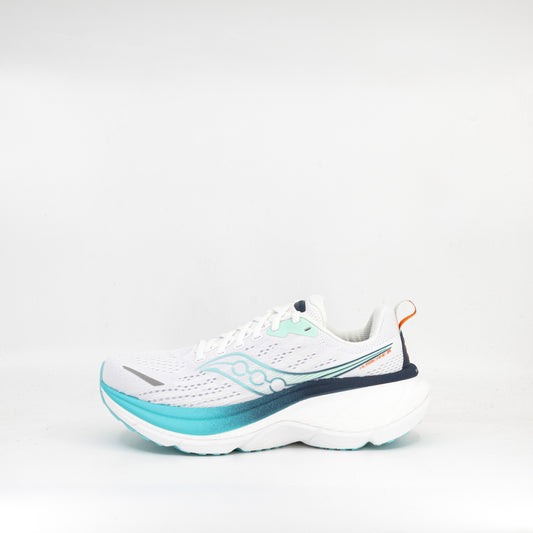 Saucony Hurricane 25 (B Standard) Womens White/Navy - Frontrunner Colombo