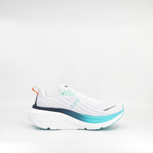Saucony Hurricane 25 (B Standard) Womens White/Navy - Frontrunner Colombo