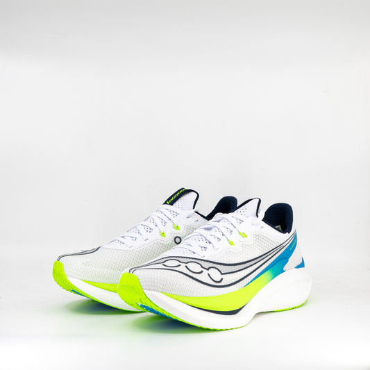 Saucony Endorphin Pro 5 (D Standard) Mens White/Slime - Frontrunner Colombo
