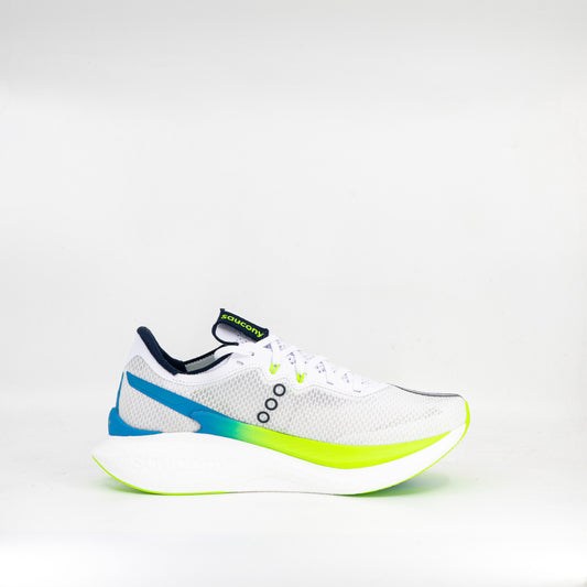Saucony Endorphin Pro 5 (D Standard) Mens White/Slime - Frontrunner Colombo