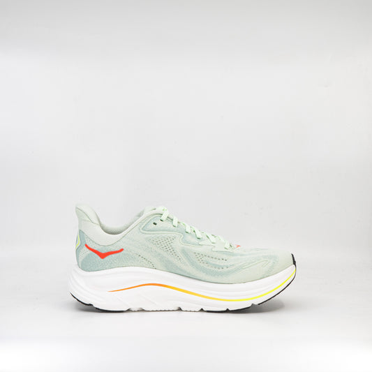 Hoka Clifton 10 (D wide) Womens Sea Glass/ Neon Flame - Frontrunner Colombo