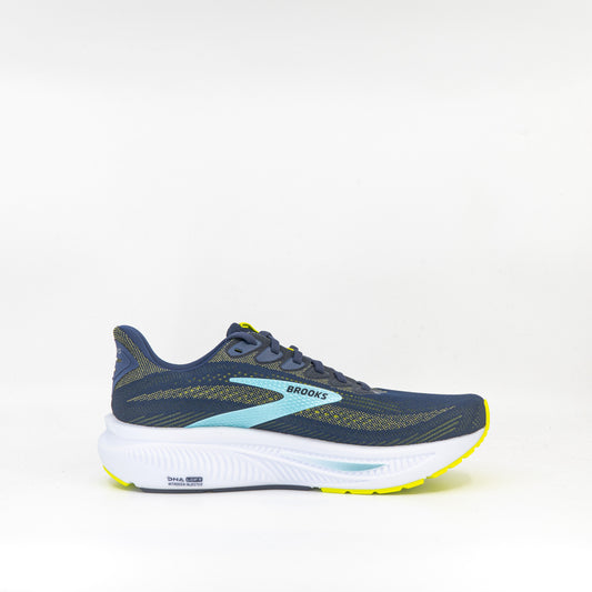 Brooks Ghost 17 (D Standard) Mens Peacoat/Lime/Blue - Frontrunner Colombo