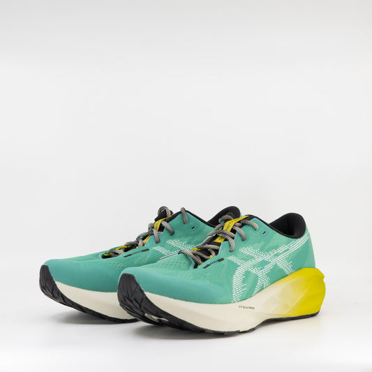 Asics Novablast 5 TR NB (D Standard) Mens Aurora Green/ Light Dust - Frontrunner Colombo