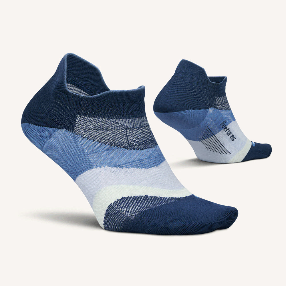 Feetures Elite Ultra Light Cushion No Show Tab Blue Wave - Frontrunner Colombo