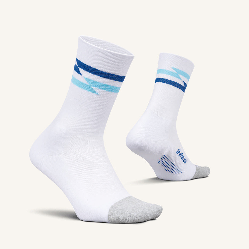 Feetures Elite Light Cushion Mini Crew White Track - Frontrunner Colombo