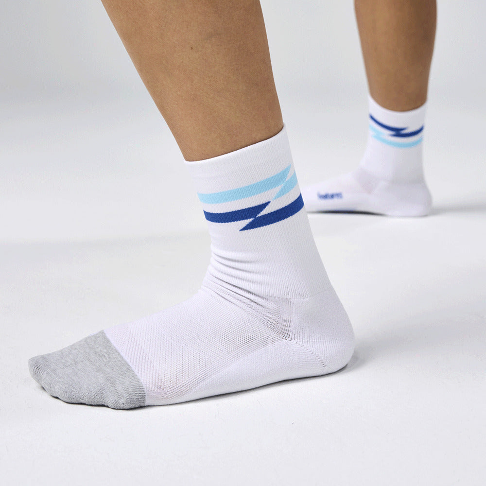 Feetures Elite Light Cushion Mini Crew White Track - Frontrunner Colombo