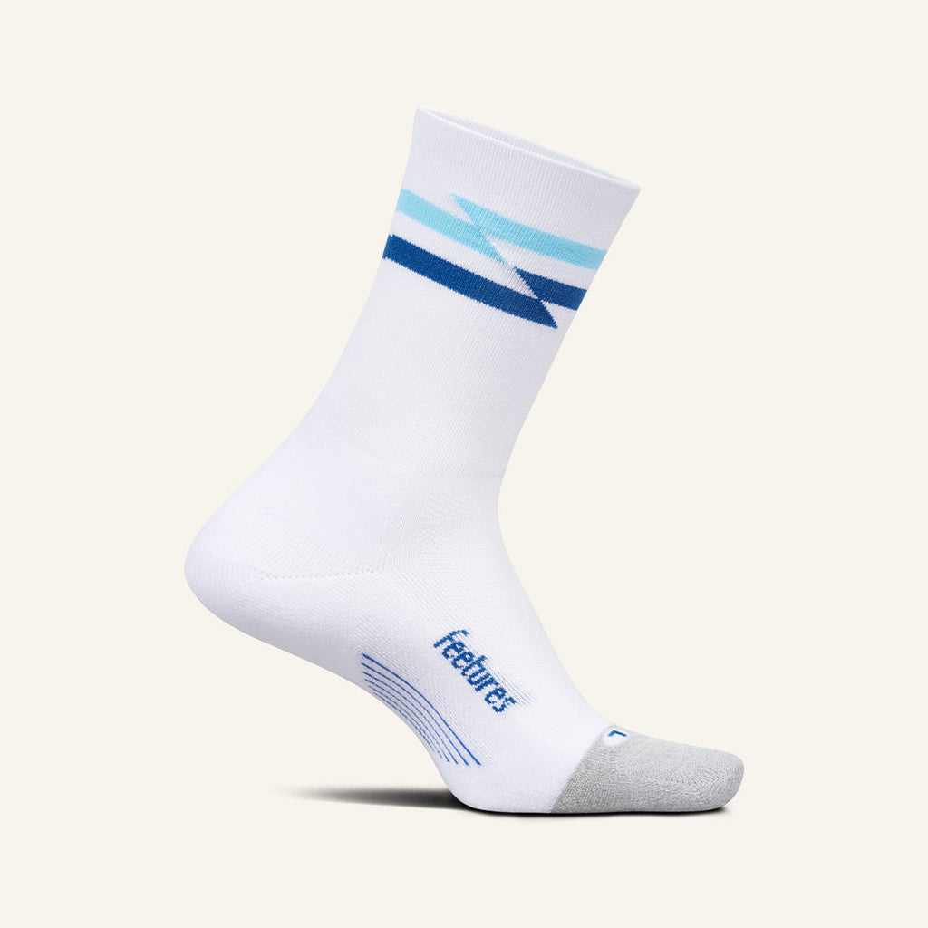Feetures Elite Light Cushion Mini Crew White Track - Frontrunner Colombo