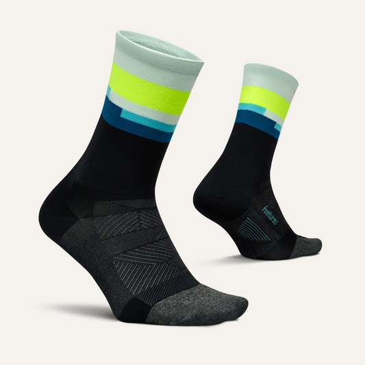 Feetures Elite Ultra Light Cushion Mini-Crew Bayside Black - Frontrunner Colombo