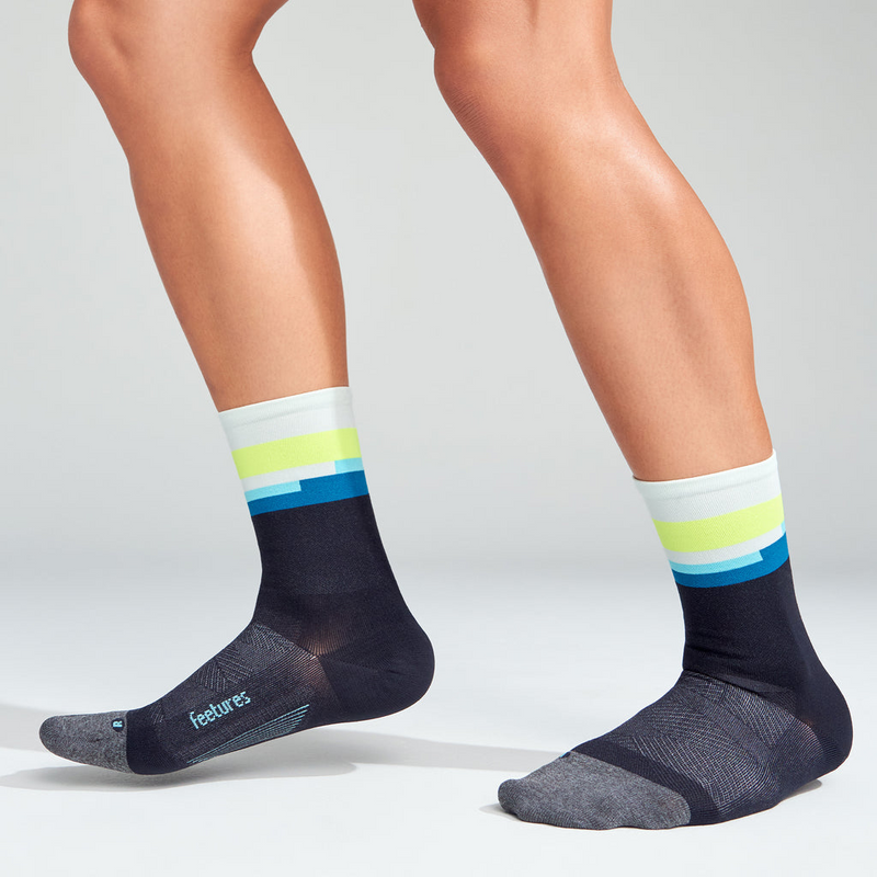 Feetures Elite Ultra Light Cushion Mini-Crew Bayside Black - Frontrunner Colombo