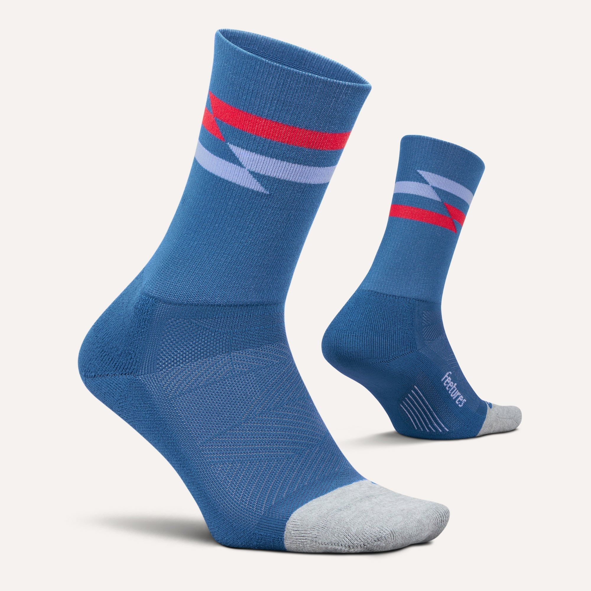 Feetures Elite Light Cushion Mini Crew Blue Track - Frontrunner Colombo