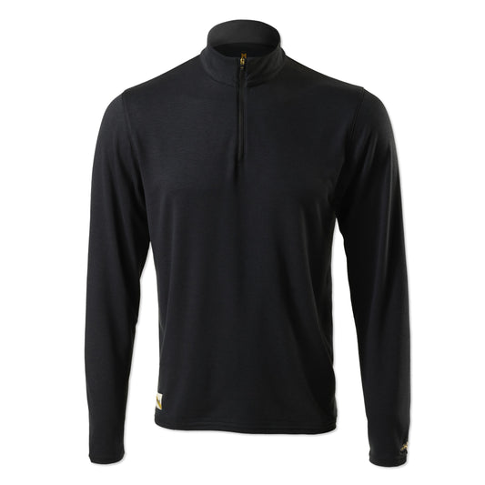 Tracksmith Session Quarter Zip Mens - Black - Frontrunner Colombo