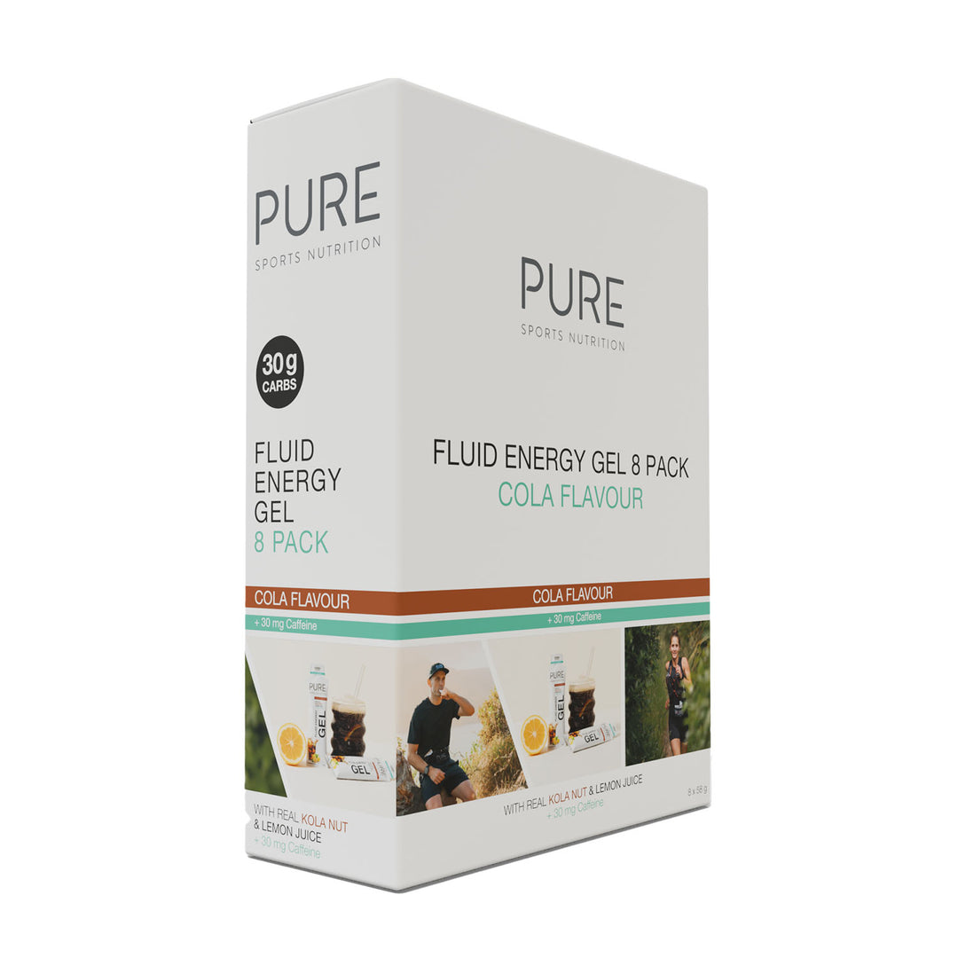 Pure Fluid Energy Gel - Cola + Caffeine - 8 Pack - Frontrunner Colombo