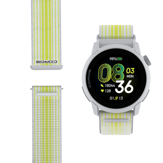 Coros Pace 4 - White - Nylon Band - Frontrunner Colombo