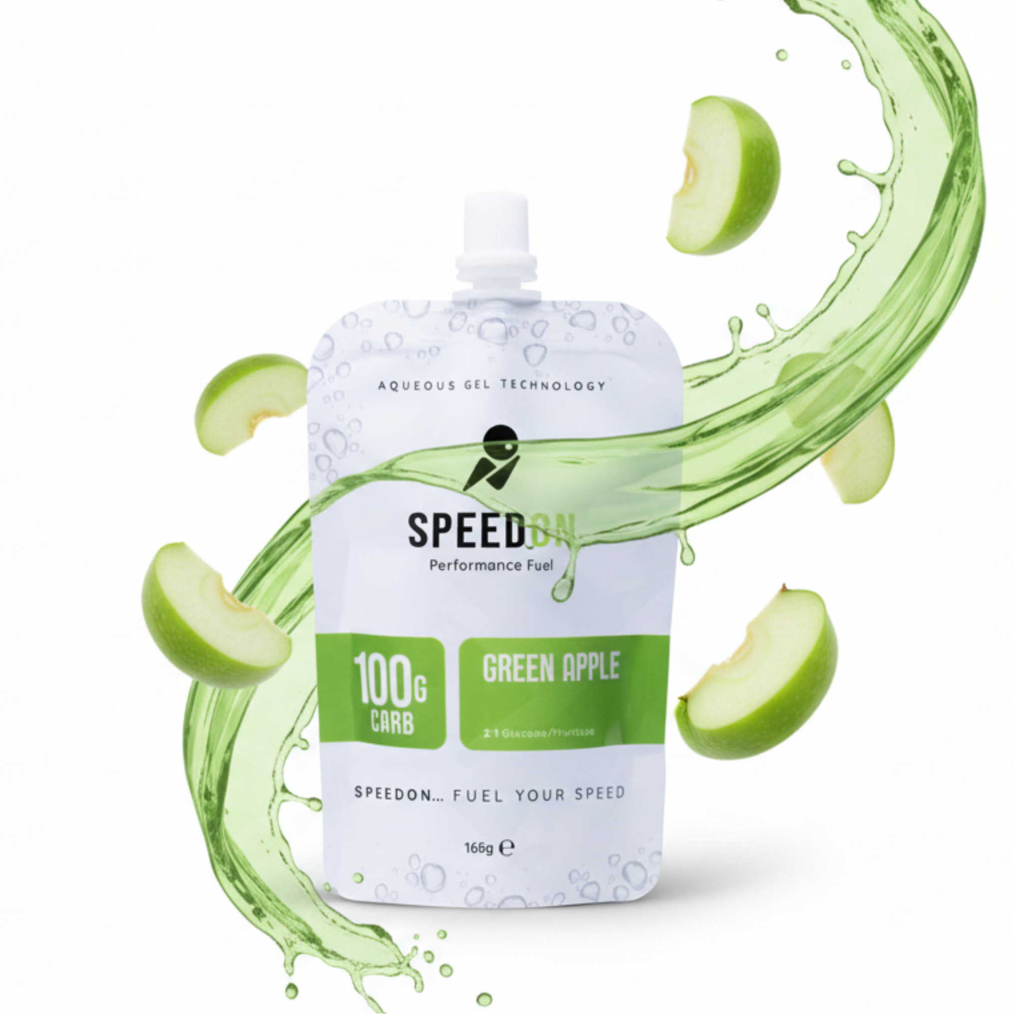 SpeedON Aqueous Gel- 60g Carb- Green Apple - Frontrunner Colombo