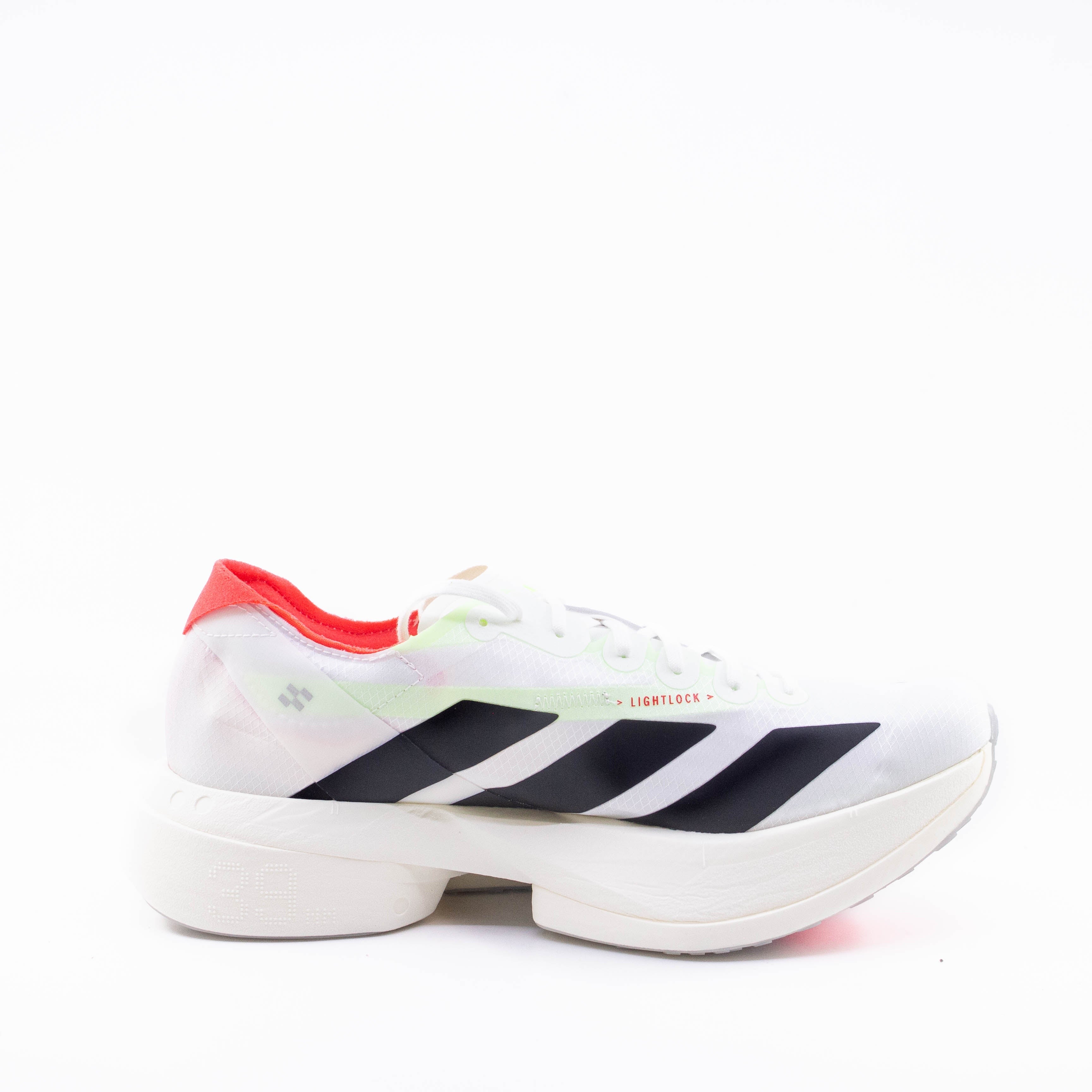 Adidas Adizero Adios Pro 4 (B Standard) Womens Cloud White/Core Black/Silver Metallic - Frontrunner Colombo